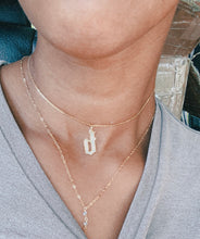 Load image into Gallery viewer, Olde English Diamond Initial Pendant
